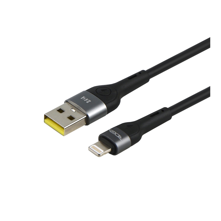 Кабель USB Ridea RC-XS51 X-Silicone Lightning 12W 2m Чорний - Зображення 7