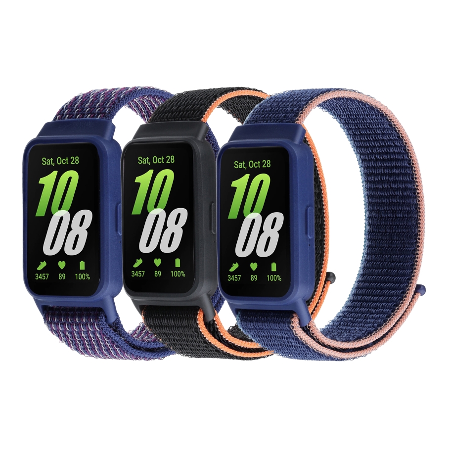 Ремінець для Samsung Galaxy Fit 3 (R390) Nylon Indigo Blue - Зображення 2