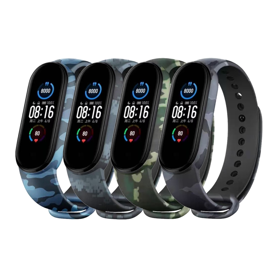 Ремінець для Xiaomi Mi Band 5/6/7 Сamouflage Grey - Зображення 2
