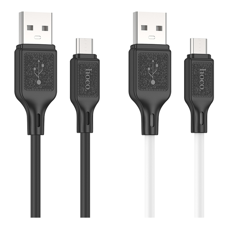 Кабель USB Hoco X90 Micro 2.4A Чорний - Зображення 2