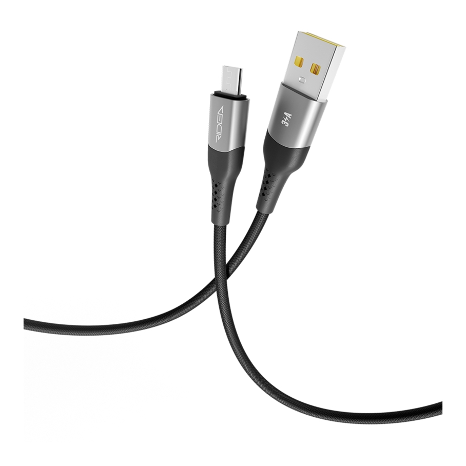 Кабель USB Ridea RC-US42 UltraStrong MicroUSB 3A 2m Чорний