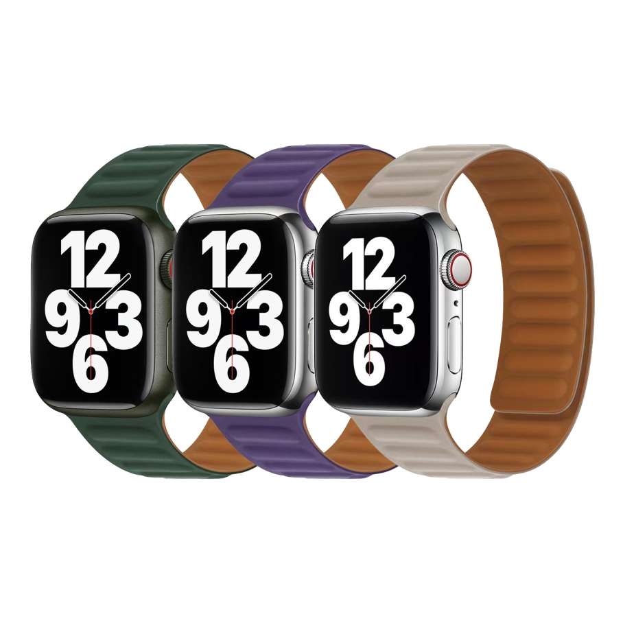 Ремінець для Apple Watch Magnetic Silicone 42/44/45/49 mm White - Зображення 2