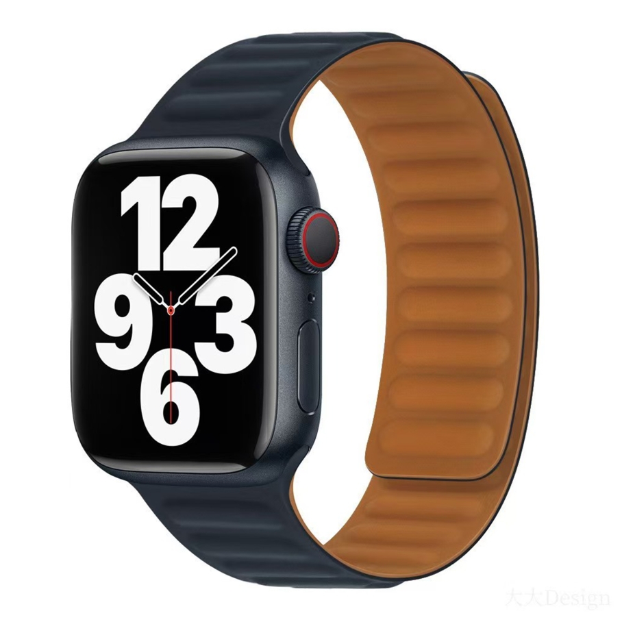 Ремінець для Apple Watch Magnetic Silicone 42/44/45/49 mm Midnight