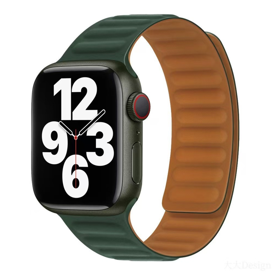 Ремінець для Apple Watch Magnetic Silicone 42/44/45/49 mm Sequoia Green