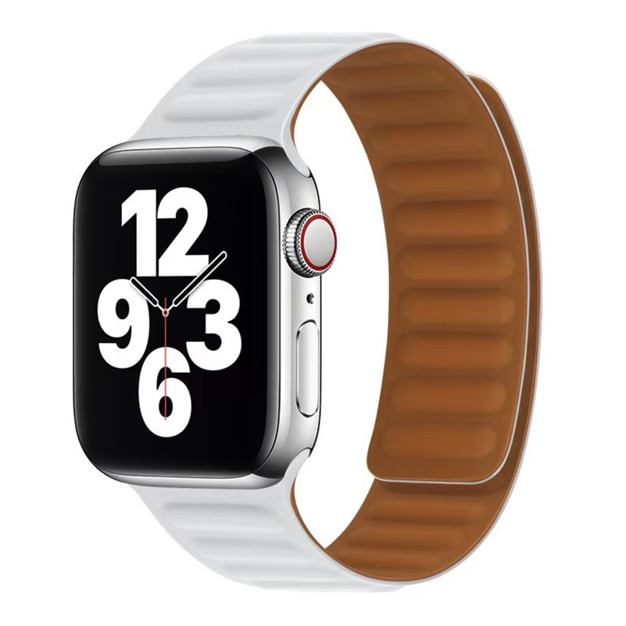 Ремінець для Apple Watch Magnetic Silicone 42/44/45/49 mm White