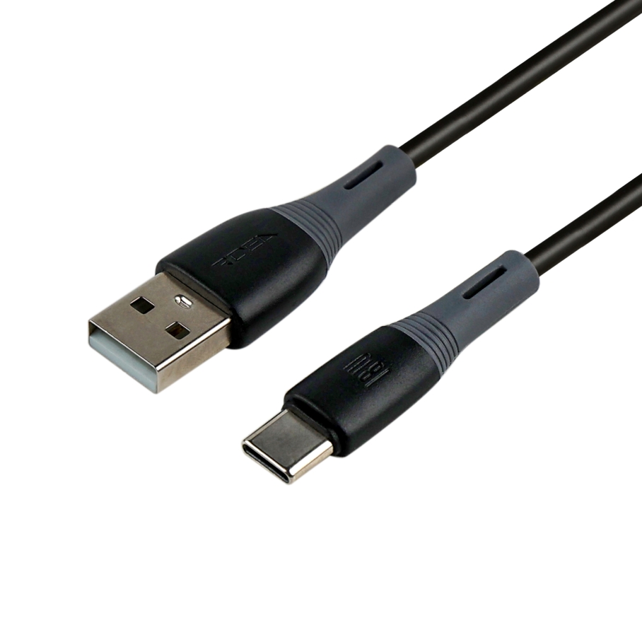 Кабель USB Ridea RC-SI35 SiliconePro Type-C 3A Чорний - Зображення 6