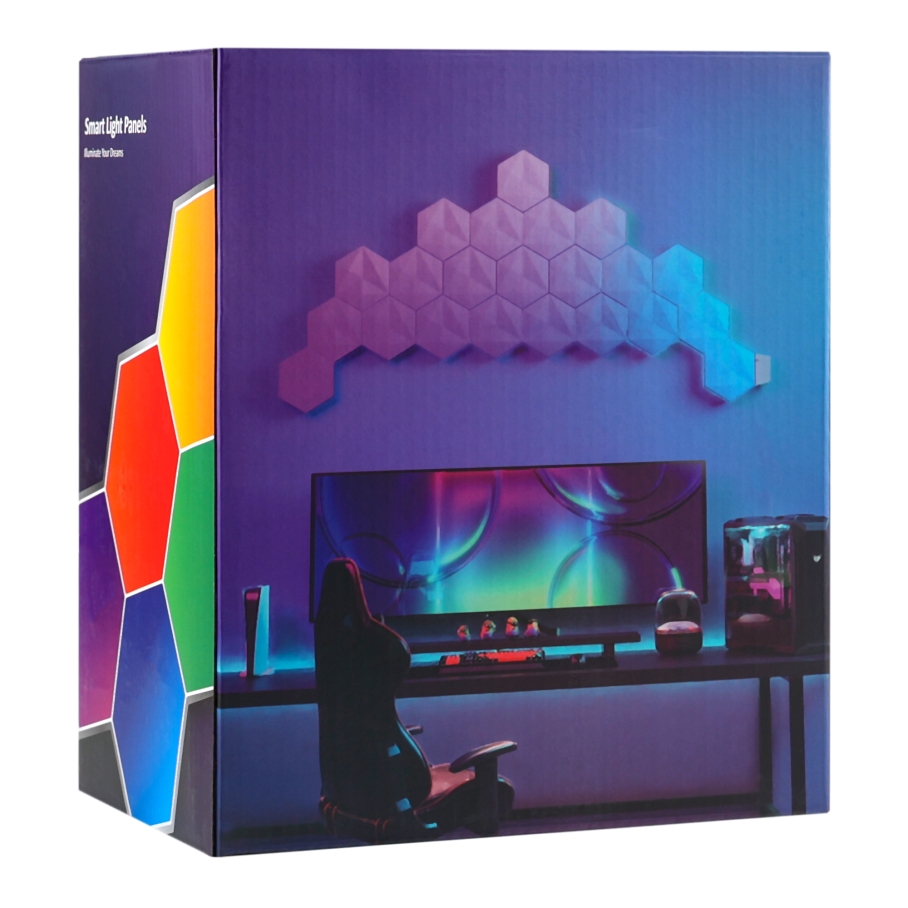 Світильник Стільниковий Соти RGB FWWSB8-17-9 (9шт.) Білий - Зображення 2