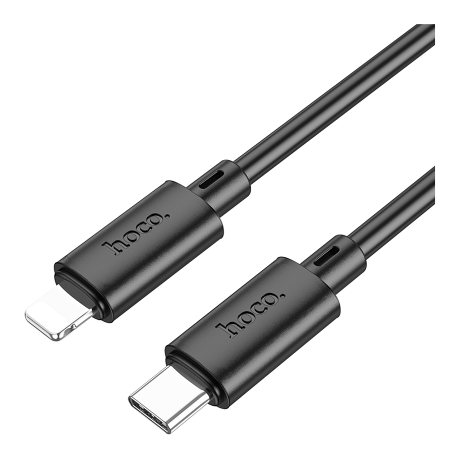 Кабель USB Hoco X88 Gratified PD27W Type-C to Lightning 2m Чорний