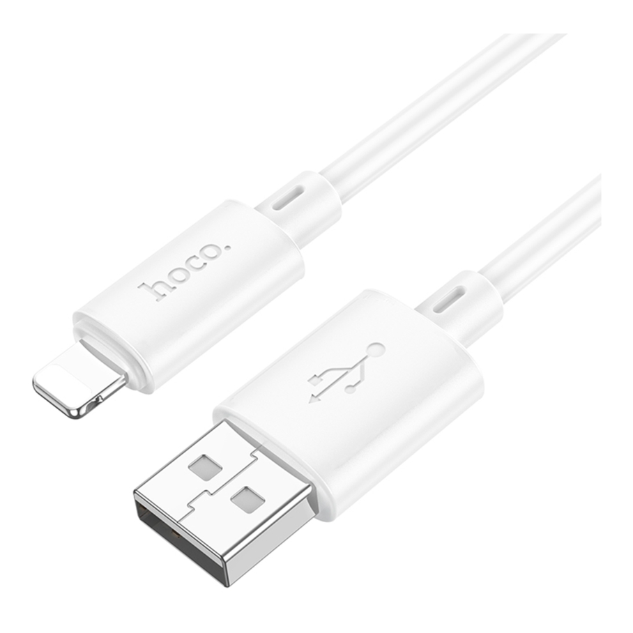 Кабель USB Hoco X88 Gratified Lightning 2.4A 2m Білий