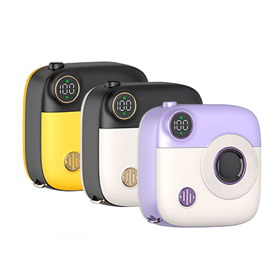 Універсальна Мобільна Батарея Power Bank XO PR223 Magnetic 15W mini camera digital display 10000mAh Чорний+жовтий - Зображення 2
