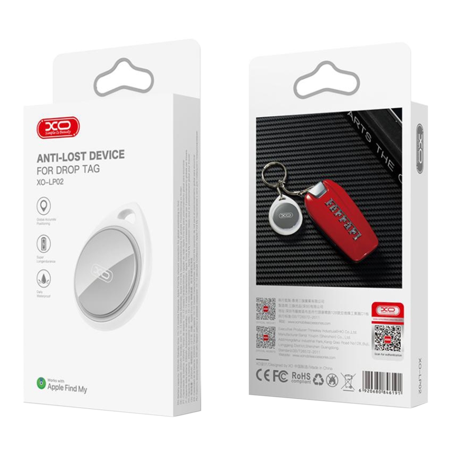Розумний Брелок XO LP02 Bluetooth Anti-Lost Білий - Зображення 2