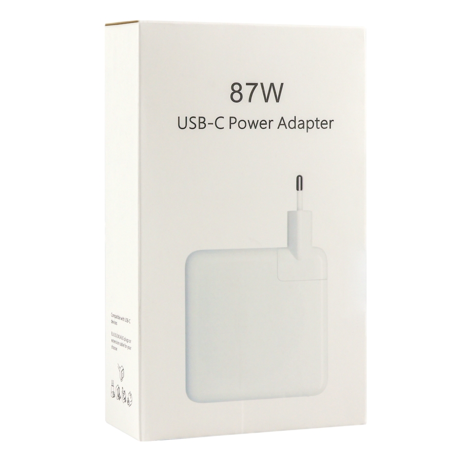 Мережевий Зарядний Пристрій for Mac USB-C PD87W NO LOGO М'ята упаковка Білий