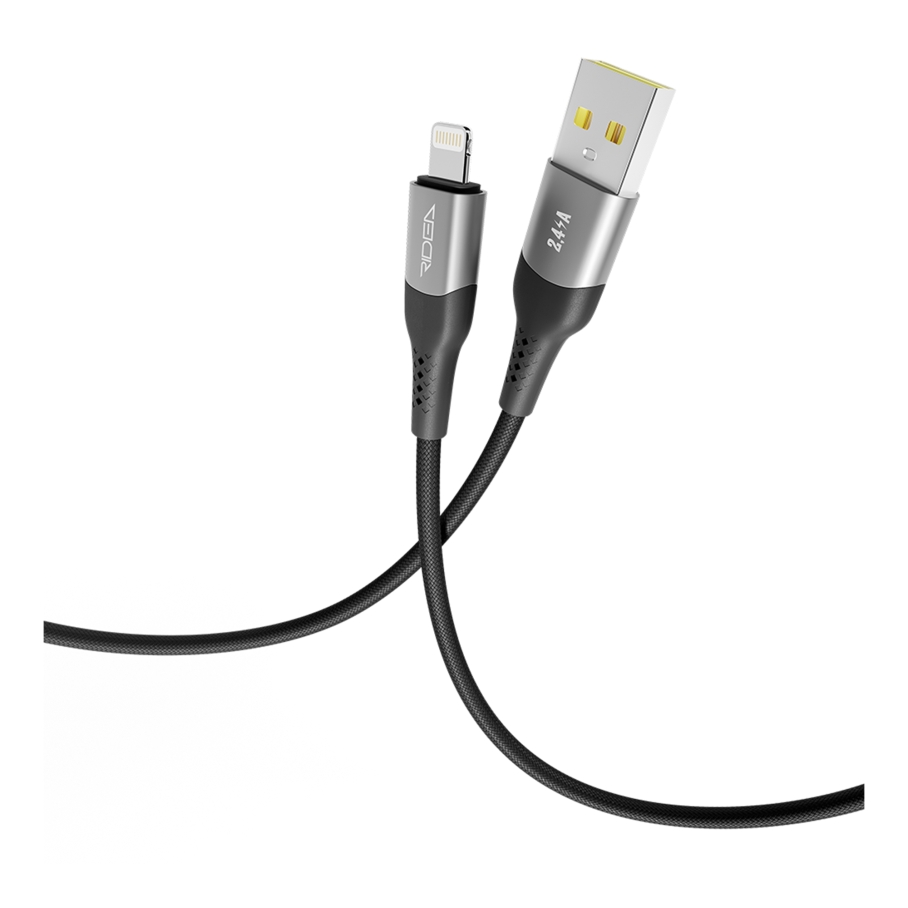 Кабель USB Ridea RC-US42 UltraStrong Lightning 12W 2m Чорний - Зображення 4