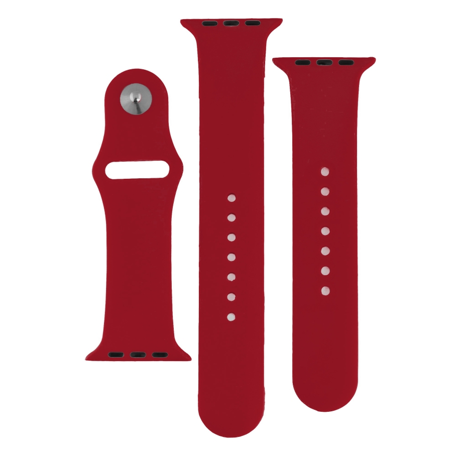 Ремінець для Apple Watch Band Silicone Two-Piece 42/44/45/49 mm Мята упаковка 31.China Red