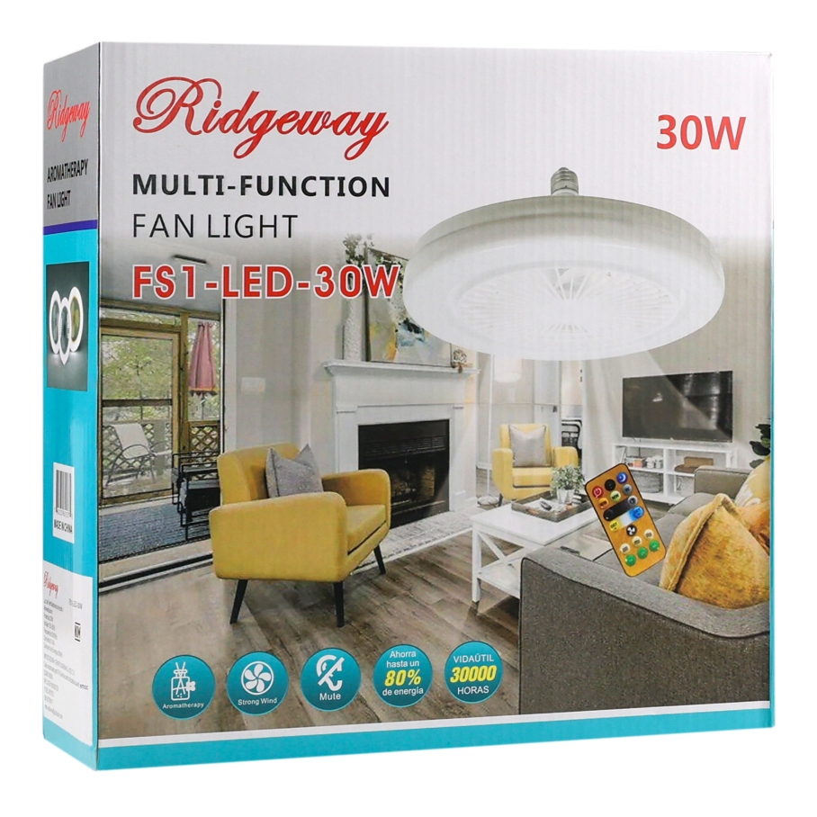 Лампа Кільцева з Вентилятором FS1-LED-30W E27 Білий - Зображення 2