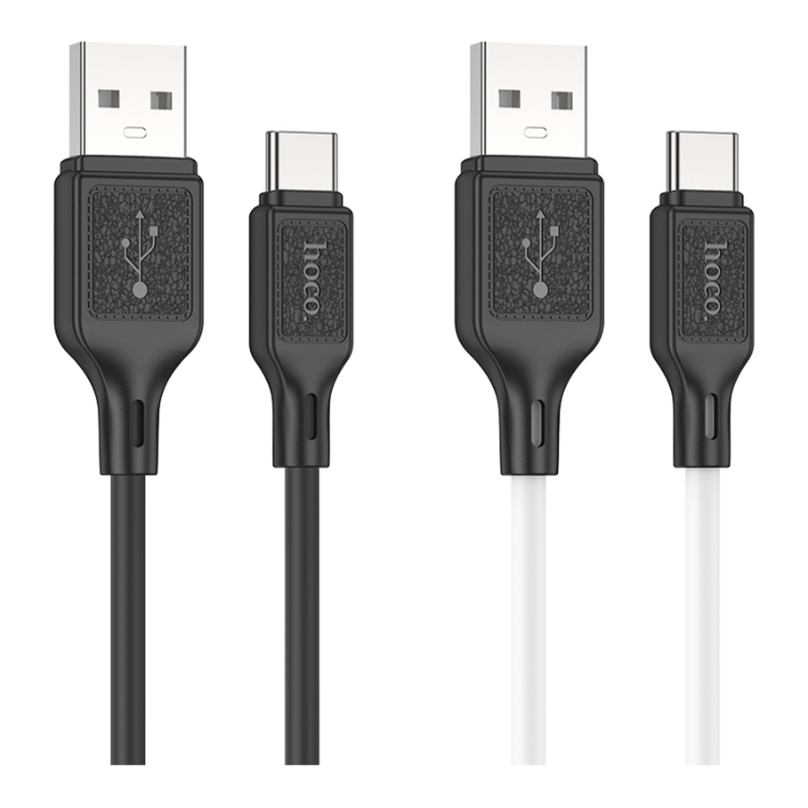 Кабель USB Hoco X90 Type-C 3A Чорний - Зображення 2