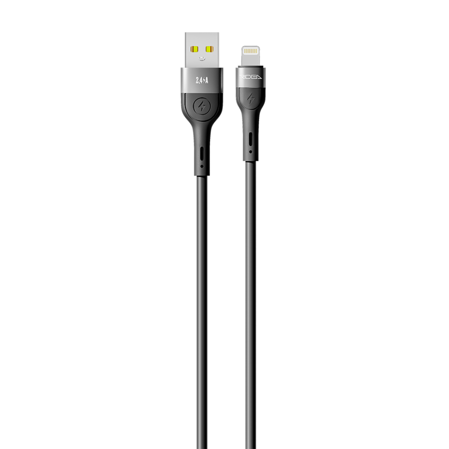 Кабель USB Ridea RC-XS51 X-Silicone Lightning 12W 2m Чорний