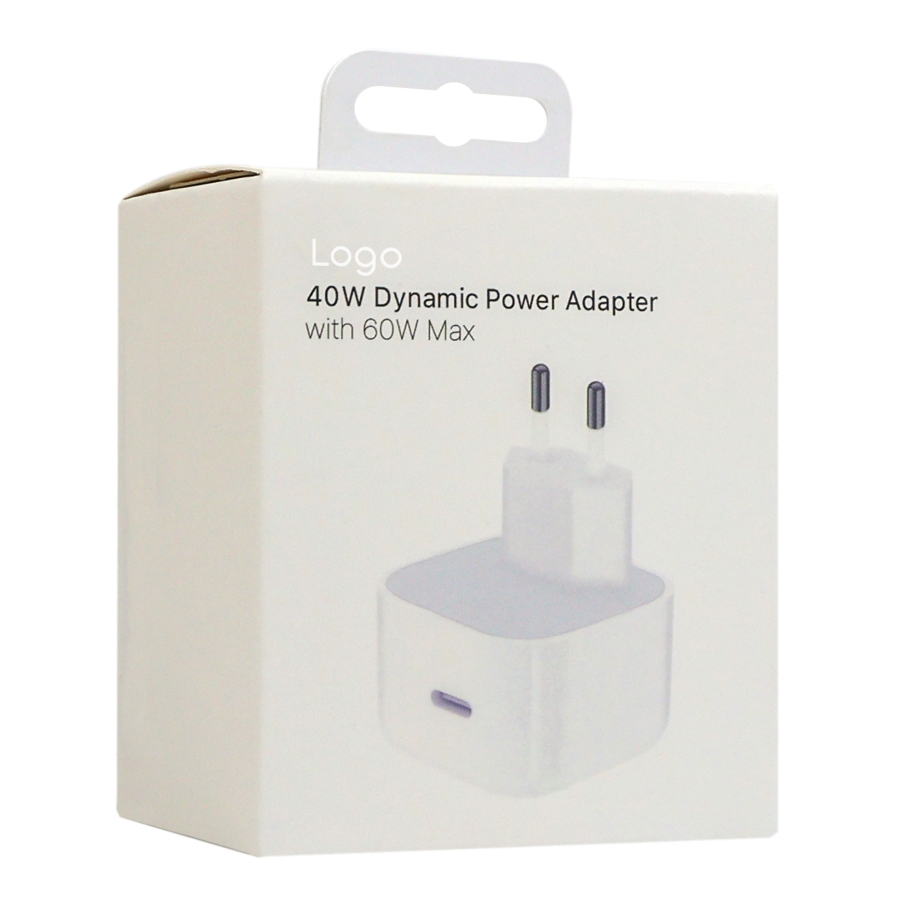 Мережевий Зарядний Пристрій For IP PD40W/60W 1:1 Бiлий - Зображення 2