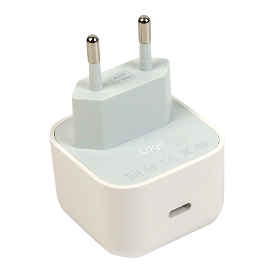 Мережевий Зарядний Пристрій For IP PD40W/60W 1:1 Бiлий