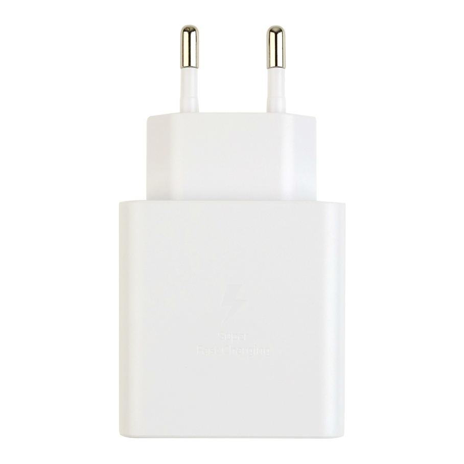 Мережевий Зарядний Пристрій for Samsung 1USB-C QC/PD60W 1:1 Білий