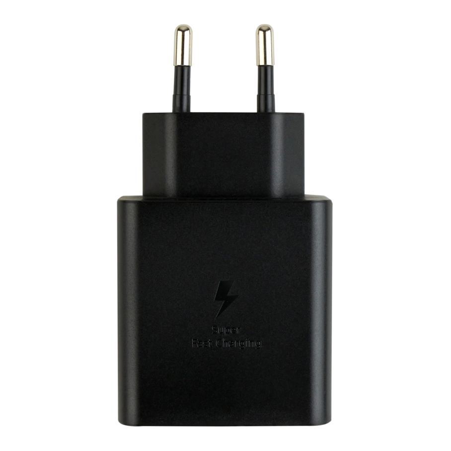 Мережевий Зарядний Пристрій for Samsung 1USB-C QC/PD60W 1:1 Чорний