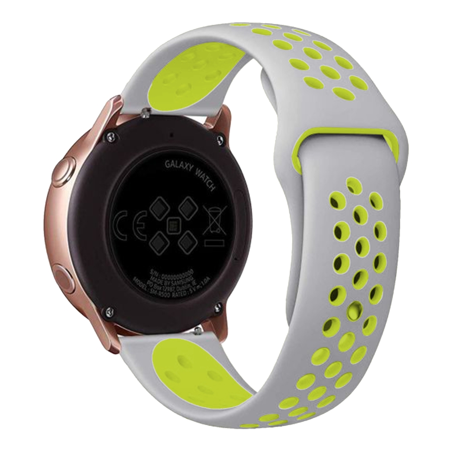 Ремінець Універс 22mm N Sport для Samsung/Amazfit/Huawei Gray/Light Green
