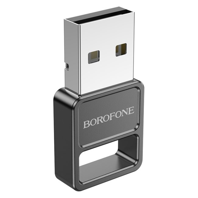 USB Блютуз Borofone DH8 adapter BT5.1 Чорний
