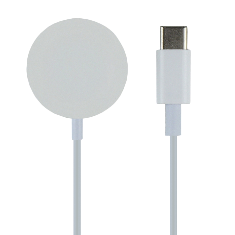 Бездротовий Зарядний Пристрій For IP Watch Magnetic USB-C 1:1 Бiлий