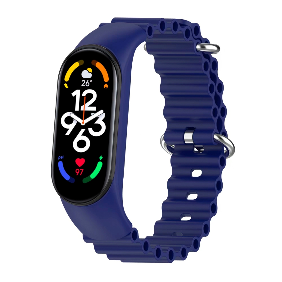 Ремінець для Xiaomi Mi Band 3/4/5/6/7 Ocean Band Blue