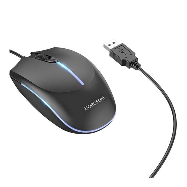 USB Миша Borofone BG10 Чорний