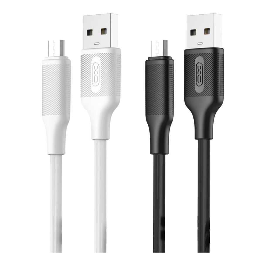 Кабель USB XO-NB265 Micro 2.4A Бiлий - Зображення 2