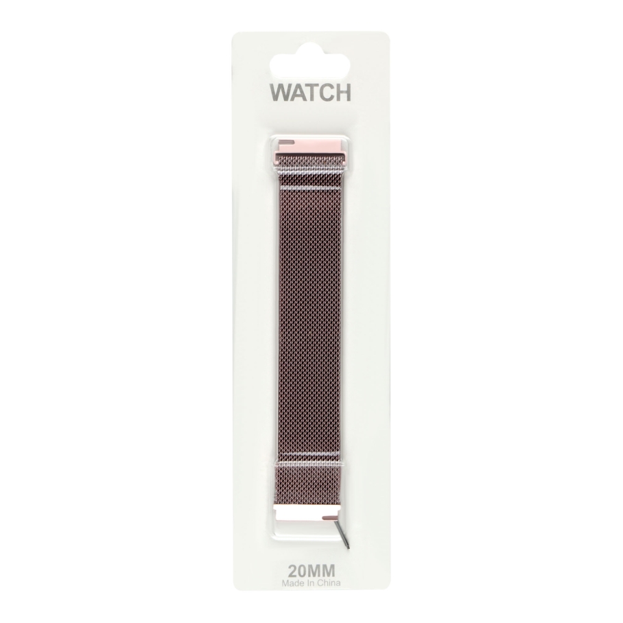 Ремінець Універс 20mm Milanese loop для Samsung/Amazfit/Huawei Rose Gold - Зображення 3