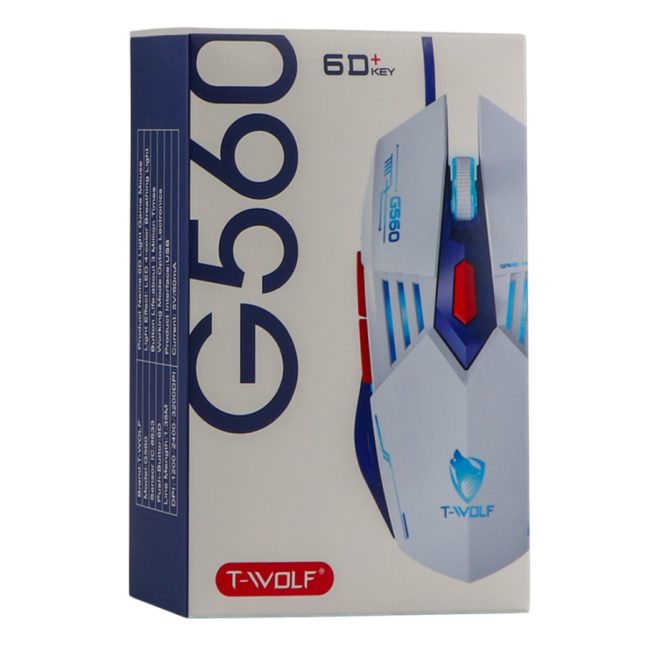 USB Миша Ігрова TWolf G560 М'ята упаковка Чорний