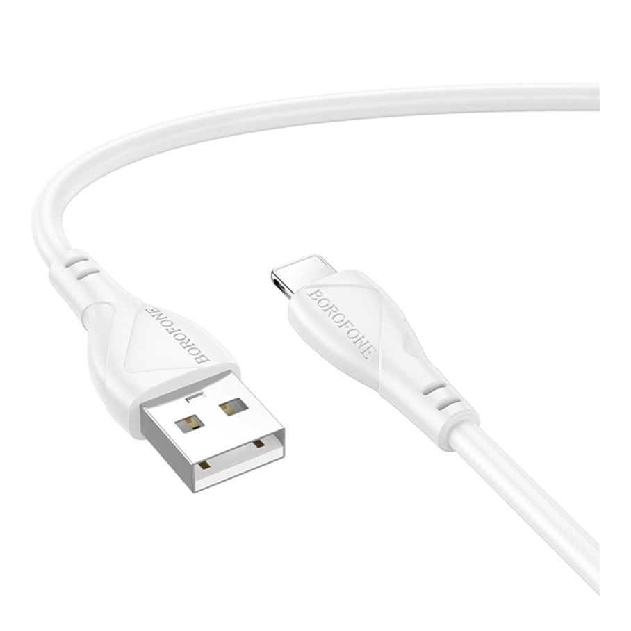Кабель USB Borofone BX121 Lightning 2.4A Білий