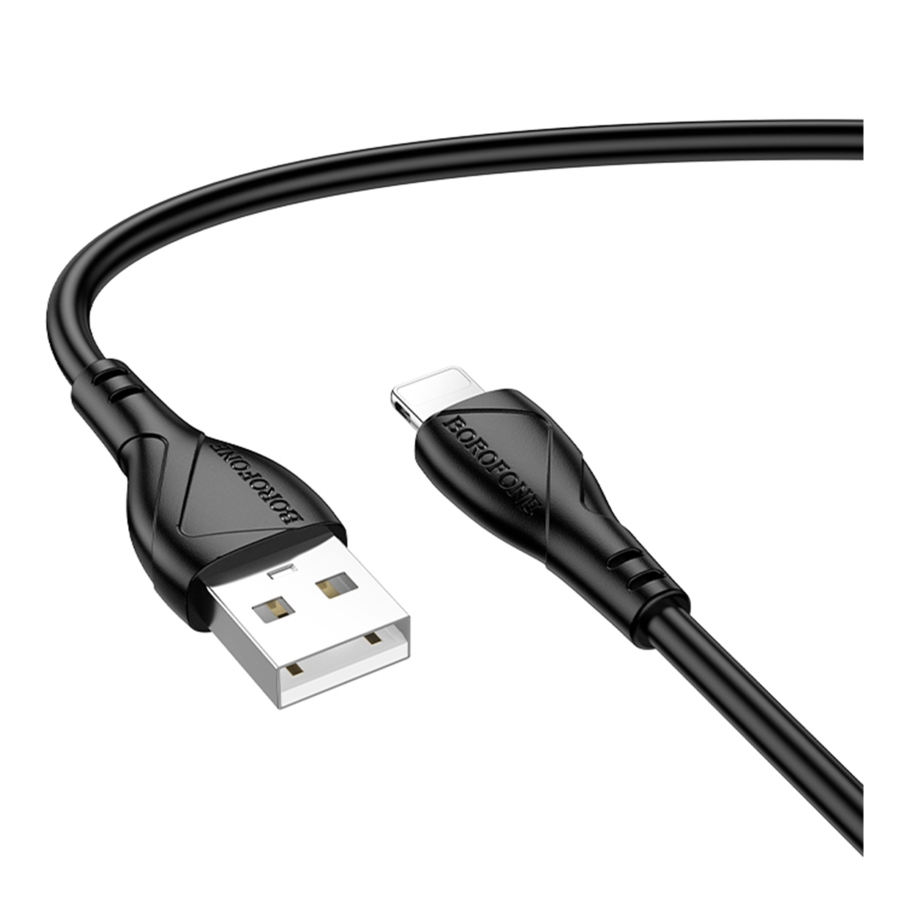 Кабель USB Borofone BX121 Lightning 2.4A Чорний