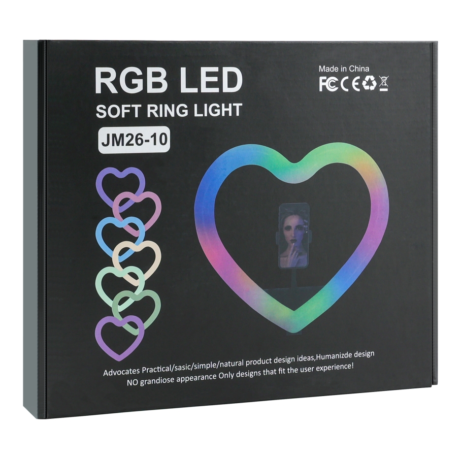 Лампа RGB JM26-10 26cm (Heart JM26-10) Чорний - Зображення 2