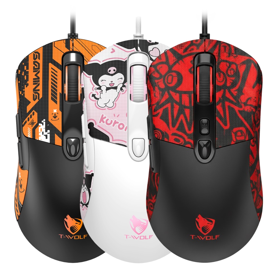 USB Миша Ігрова TWolf G550 Чорно-червоний - Зображення 2