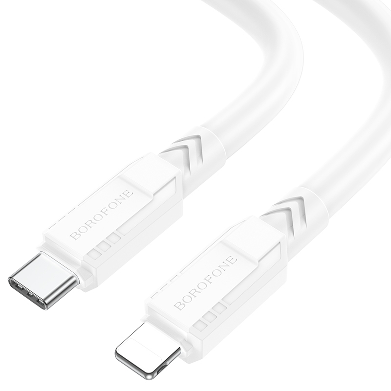 Кабель USB Borofone BX81 PD Type-C to Lightning М'ята упаковка Білий