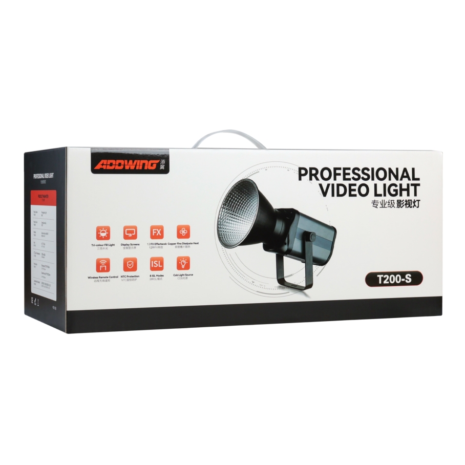 Студійна LED Лампа Adowing Professional Video Light T200-S Сірий - Зображення 2