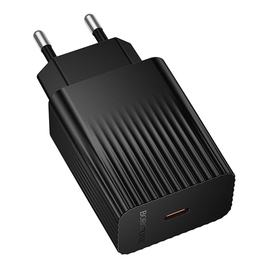 Мережевий Зарядний Пристрій Borofone BAS73A 1USB-C PD/QC 20W Чорний