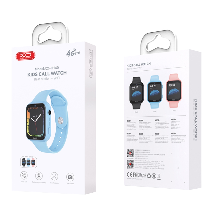 Дитячий Смарт Годинник XO H140 4G GPS Чорний - Зображення 3