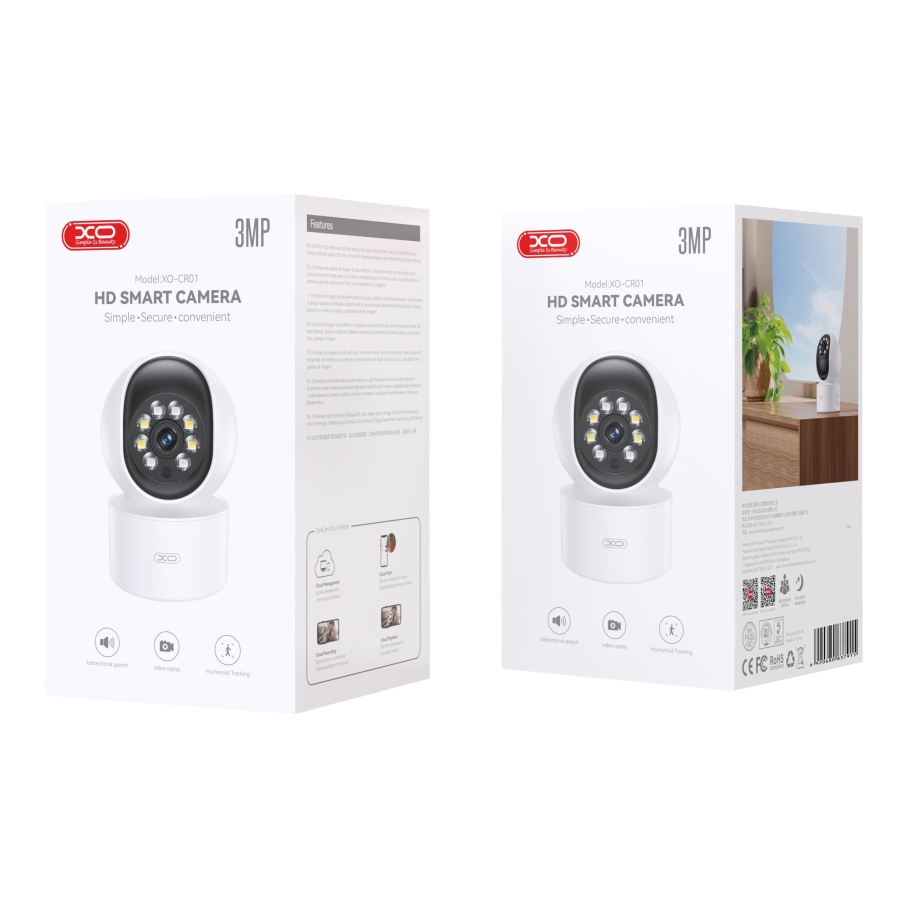 Смарт Камера XO CR01 Smart Treasure EU Білий - Зображення 3