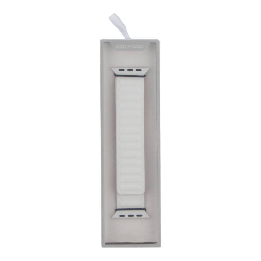 Ремінець для Apple Watch Magnetic Silicone 42/44/45/49 mm White - Зображення 3