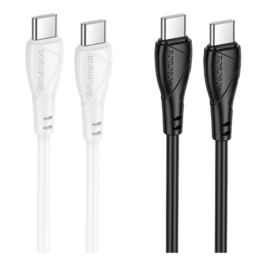 Кабель USB Borofone BX121 Type-C to Type-C 60W Чорний - Зображення 2