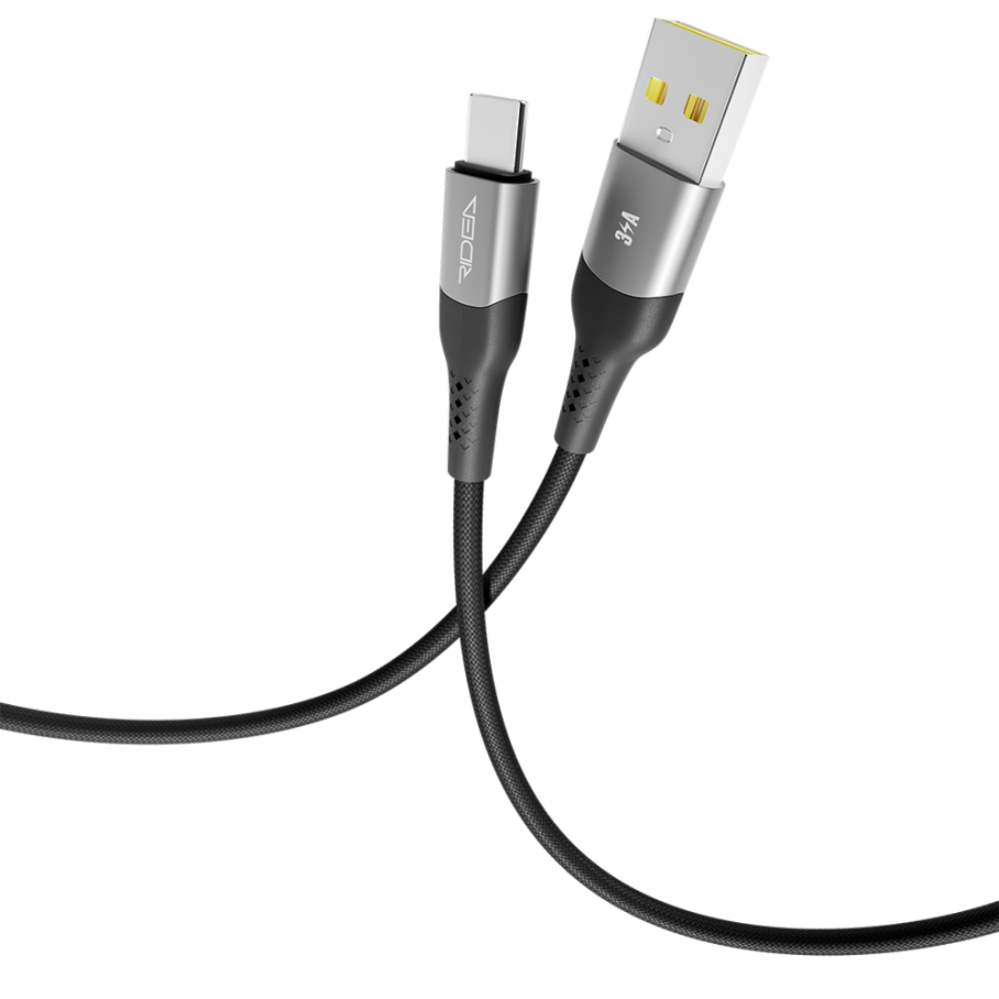Кабель USB Ridea RC-US42 UltraStrong Type-C 3A 2m Чорний