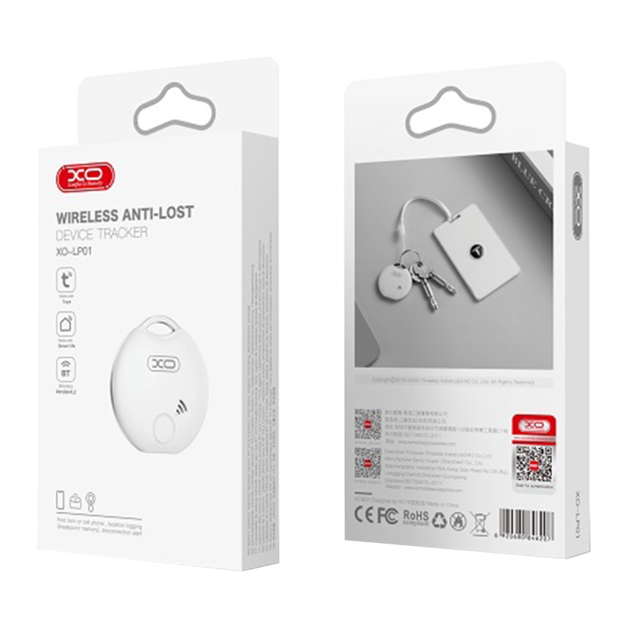 Розумний Брелок XO LP01 Bluetooth Anti-Lost Білий - Зображення 2