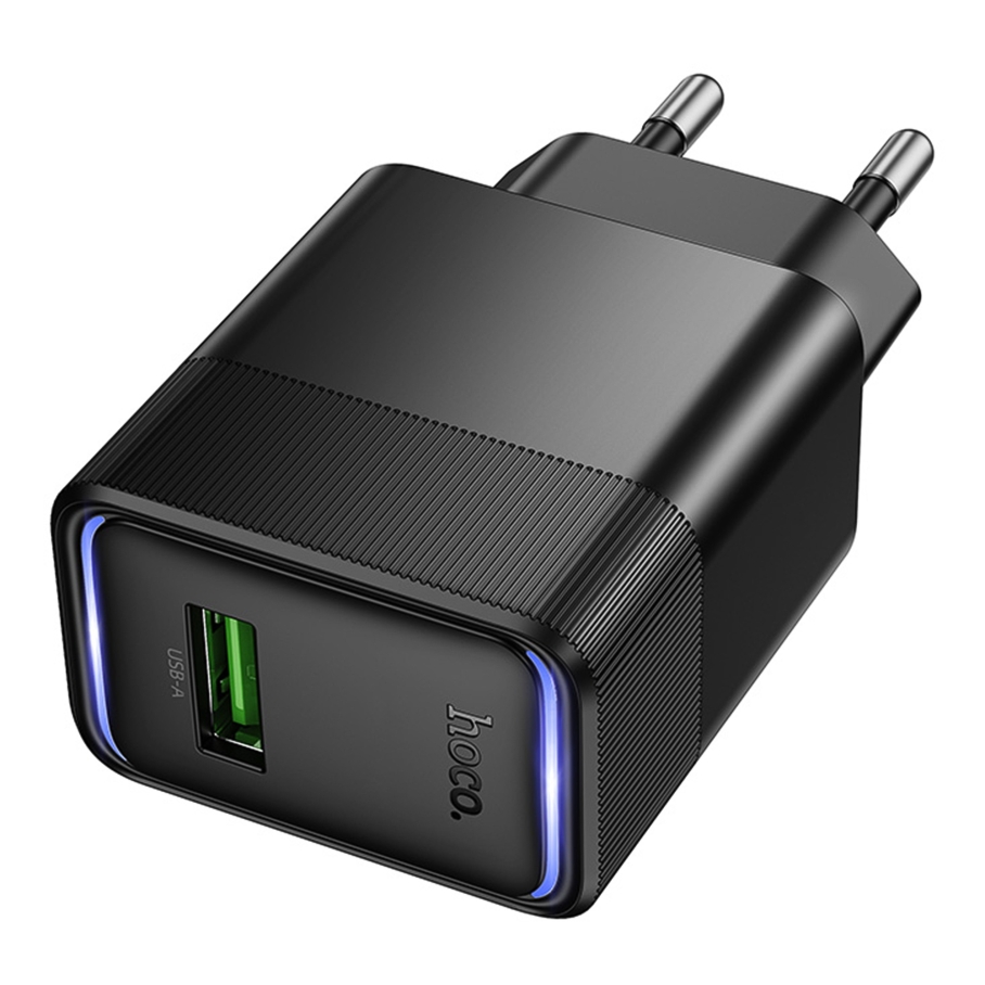 Мережевий Зарядний Пристрій Hoco CS111A 1USB Multi-Protocol 22.5W Чорний