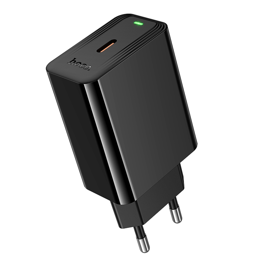 Мережевий Зарядний Пристрій Hoco CS93A 1USB-C PD/QC 20W Чорний