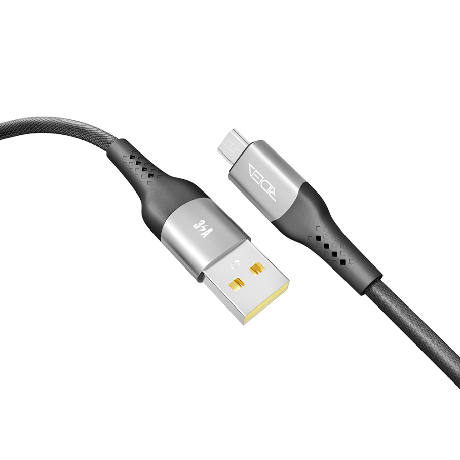 Кабель USB Ridea RC-US42 UltraStrong MicroUSB 3A 2m Чорний - Зображення 4