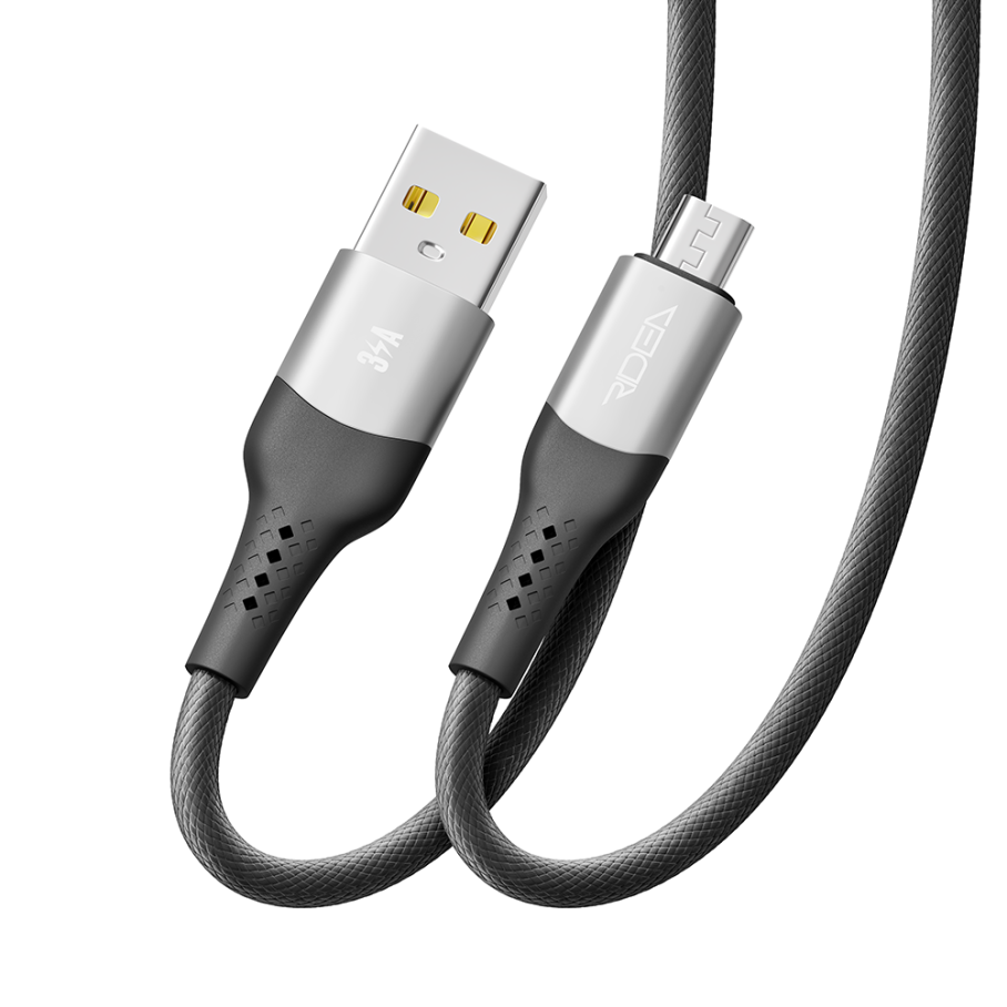 Кабель USB Ridea RC-US42 UltraStrong MicroUSB 3A 2m Чорний - Зображення 5